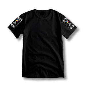 Camiseta de manga corta - 1 o 2 mangas estampadas 10x10 (150 grs.)